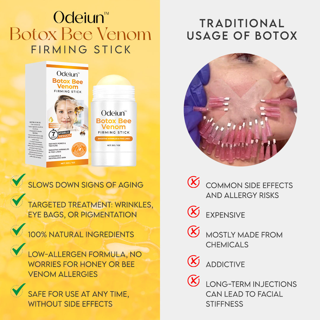 🧴 Odeiun™ Botox Bee Venom Firming Stick — Visibly Tighten, Lift & Smooth Skin in Just 7 Days