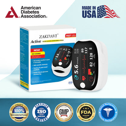 🔥[Official Store] Zakdavi™ GlucoSense Laser Blood Glucose Monitoring Device