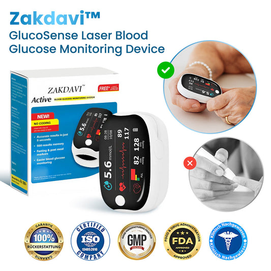 🔥[Official Store] Zakdavi™ GlucoSense Laser Blood Glucose Monitoring Device