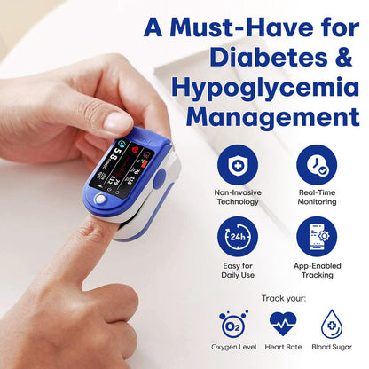 🛍️ Zakdavi™ Non-invasive Glucose Meter – Painless, Portable & Clinically Accurate Blood Sugar Monitoring