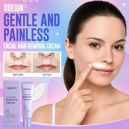 ODEIUN® Gentle and Painless Facial Hair Removal Cream– Limited Time Offer for Smooth, Flawless Skin ✨"
