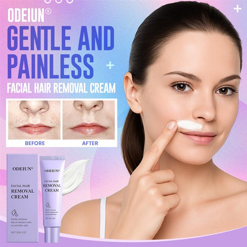 ODEIUN® Gentle and Painless Facial Hair Removal Cream– Limited Time Offer for Smooth, Flawless Skin ✨"