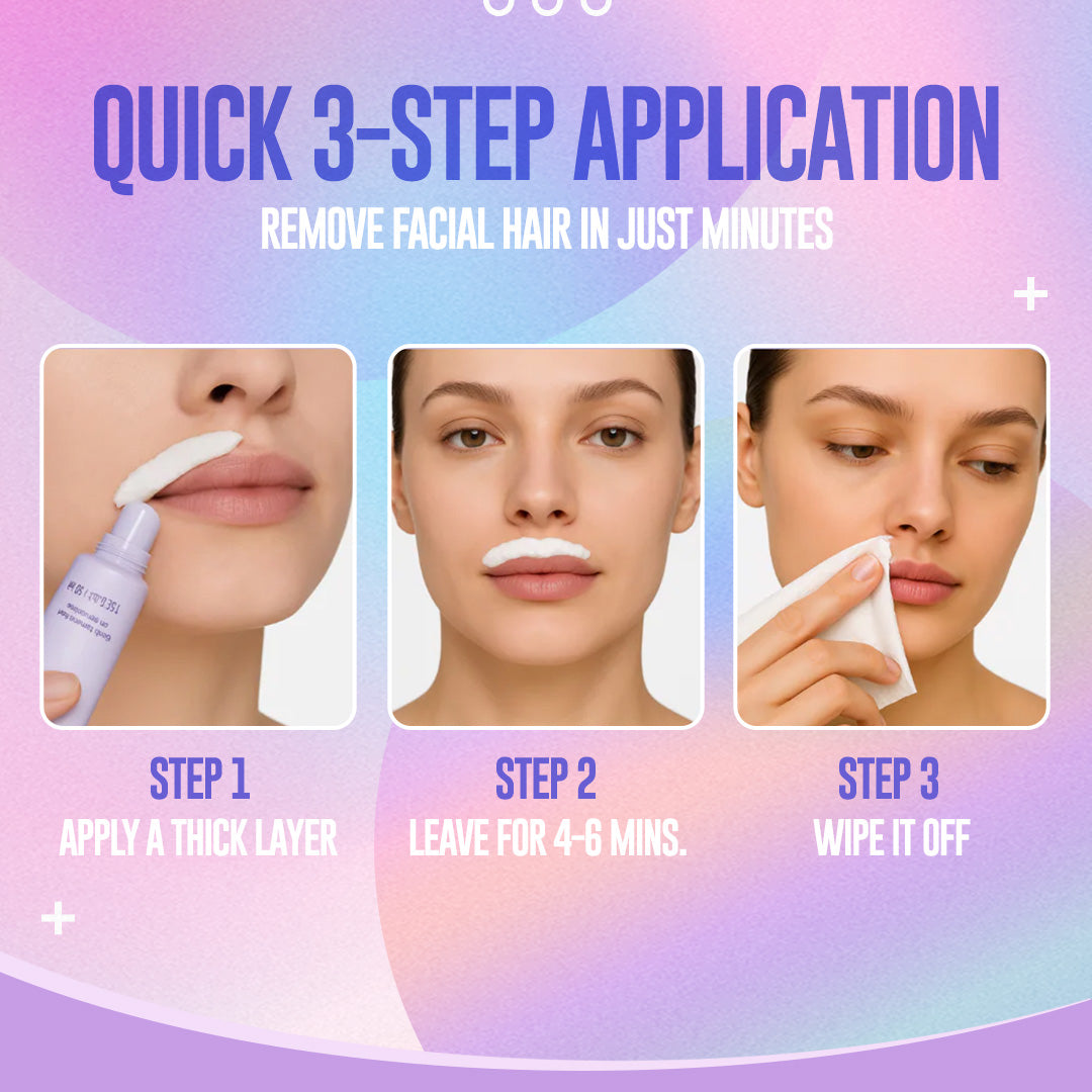 ODEIUN® Gentle and Painless Facial Hair Removal Cream– Limited Time Offer for Smooth, Flawless Skin ✨"