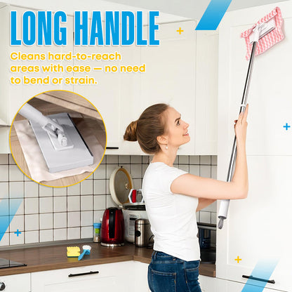 💦 Last Day: 50% OFF – Disposable Dust Mop with 4 Reusable Cloths