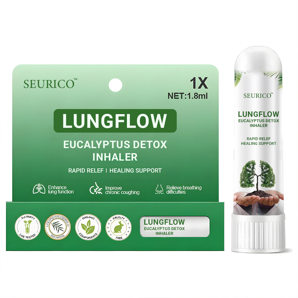 Seurico™ PureLung Herbal Refresh - Fast-Acting Herbal Inhaler for Lung Detox & Mucus Relief