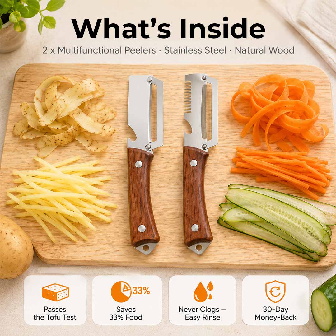 Make Meal Prep Feel Effortless-Multifunctional Vegetable Peeler