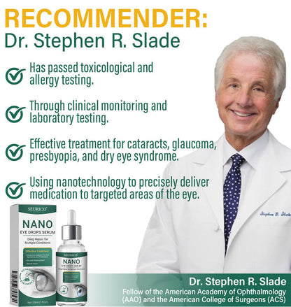 👩‍⚕️Seurico™ Nano Eye Drops Serum ✅Approved by the American Academy of Ophthalmology(Suitable for presbyopia, dry eye syndrome, glaucoma, and cataracts) ✅