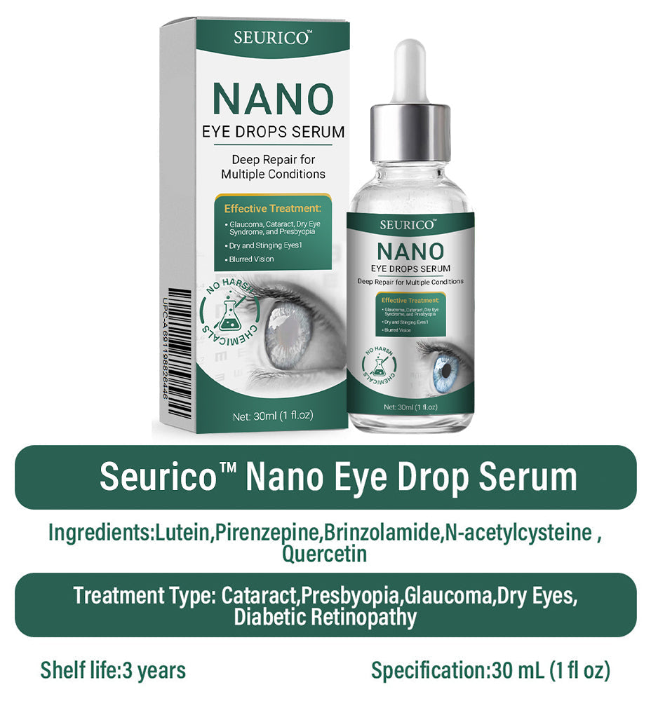 👩‍⚕️Seurico™ Nano Eye Drops Serum ✅Approved by the American Academy of Ophthalmology(Suitable for presbyopia, dry eye syndrome, glaucoma, and cataracts) ✅