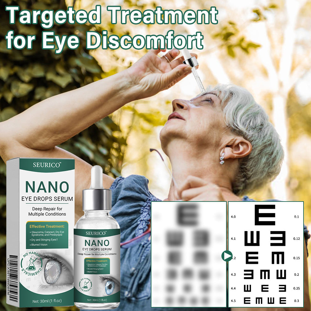 👩‍⚕️Seurico™ Nano Eye Drops Serum ✅Approved by the American Academy of Ophthalmology(Suitable for presbyopia, dry eye syndrome, glaucoma, and cataracts) ✅