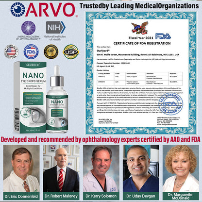 👩‍⚕️Seurico™ Nano Eye Drops Serum ✅Approved by the American Academy of Ophthalmology(Suitable for presbyopia, dry eye syndrome, glaucoma, and cataracts) ✅