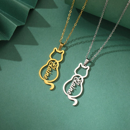 Ophélie Purrsonalized Cat Necklace