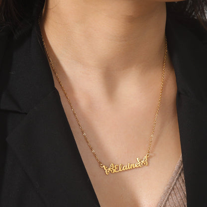 Nova Butterfly Name Necklace