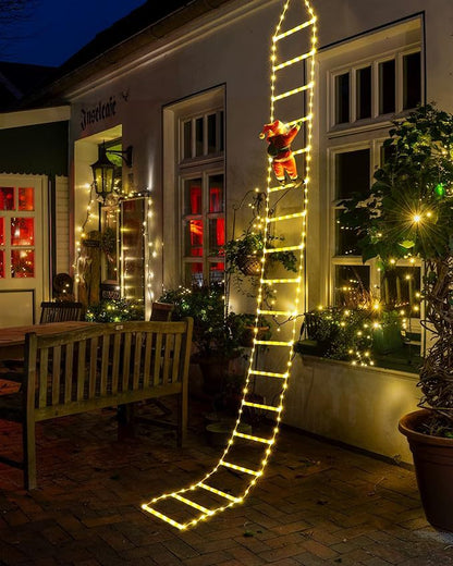 🎅Christmas Flash Deal 🎁 65% OFF ✨ Christmas Decorative Ladder Lights – 4-in-1 Glowing Ladder That Shines Bright!