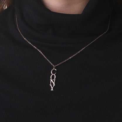 Anna Customizable Letter Name Pendant Necklace
