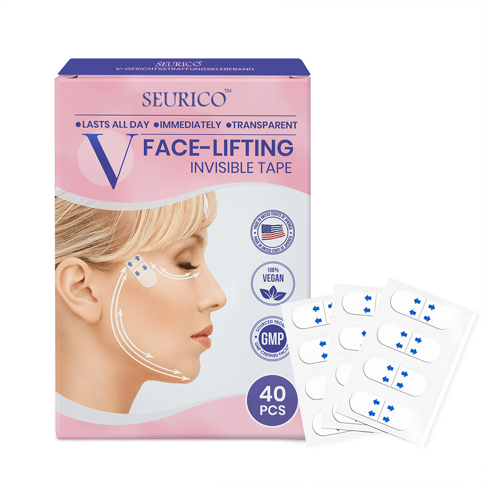 Seurico™ V-Face Lifting Adhesive Tape — Discreet, Waterproof Face Slimming Strips