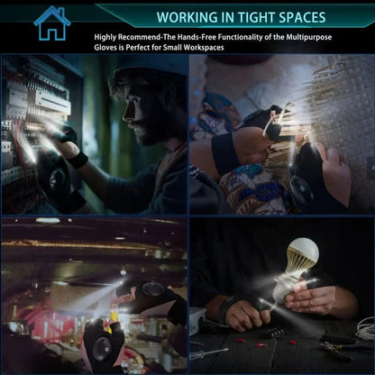 🔥 Christmas Flash Deal 🎁 65% OFF, Hands-Free LED Half Finger Gloves