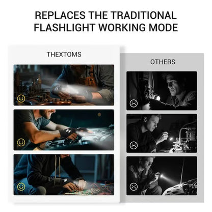 🔥 Christmas Flash Deal 🎁 65% OFF, Hands-Free LED Half Finger Gloves