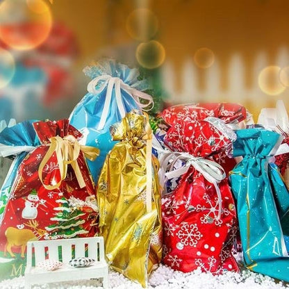 🎄 Christmas Wrapping Bags with Ribbons – Quick, Easy & Reusable  🎅Christmas Early Bird Offer: 50% OFF!