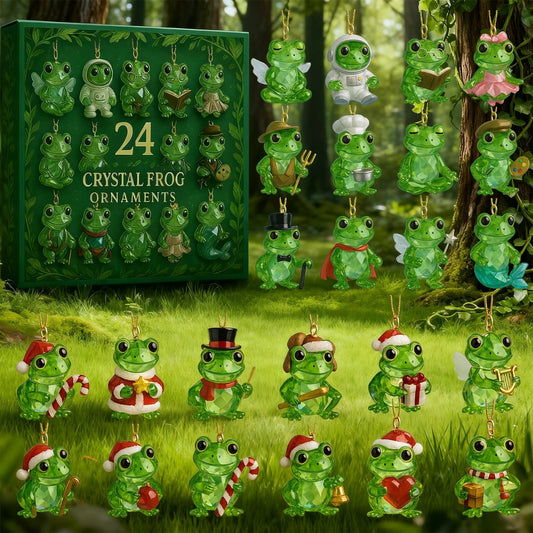 🐸 The Magic of the Forest Awaits — Frog Advent Calendar 2025 | 24 Crystal Charms, Limited Edition Collectible Gift Box