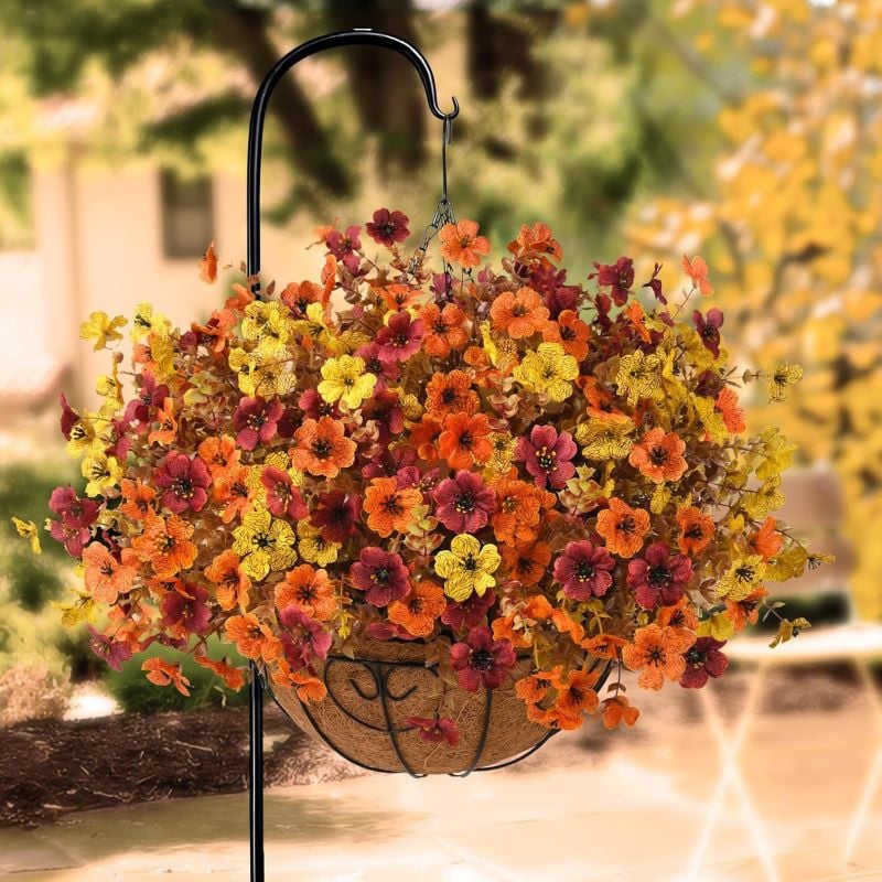 🍂 Last Day 49% OFF 🍁 Rainproof Lifelike Fall Artificial Flowers 💖 – UV-Protected, Durable & Perfect Year-Round Décor 🍂