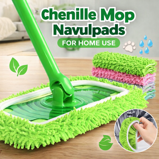 Chenille Mop Replacement Pads for Home Use – Replacement Mop Heads for Floor Cleaning