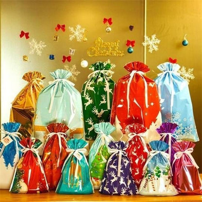 🎄 Christmas Wrapping Bags with Ribbons – Quick, Easy & Reusable  🎅Christmas Early Bird Offer: 50% OFF!