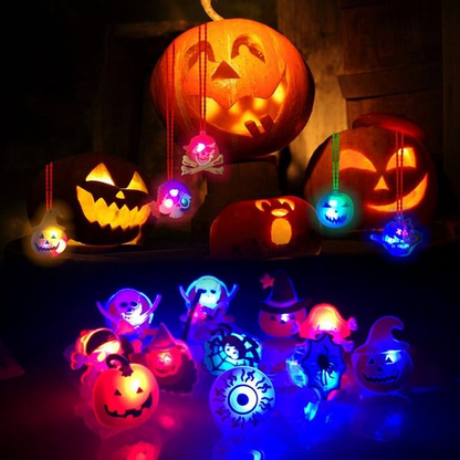 🎃 Hot Sale Promotion 60% OFF 👻 50PCS Halloween LED Glow Rings