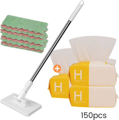 💦 Last Day: 50% OFF – Disposable Dust Mop with 4 Reusable Cloths
