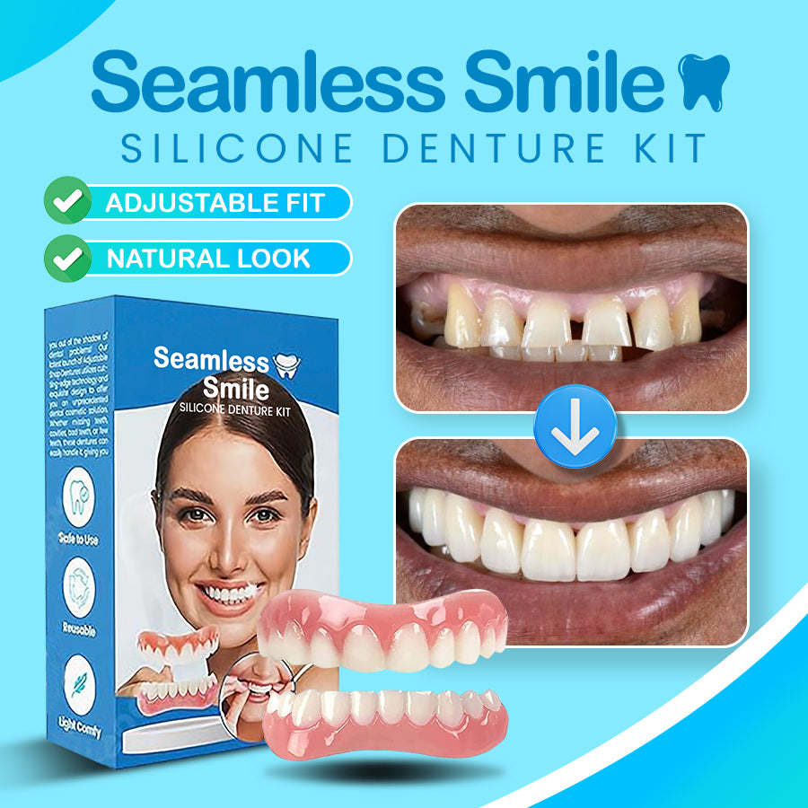 [Official Brand Store] Seamless Smile Silicone Denture Kit
