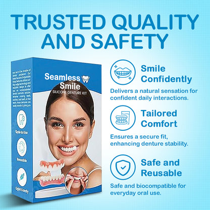[Official Brand Store] Seamless Smile Silicone Denture Kit