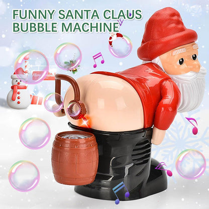 🎅 Christmas Big Sale 🎁Funny Santa Bubble Blowing Machine – Exquisite Gift Box Edition 🎄✨ Perfect Holiday Fun for Kids & Family
