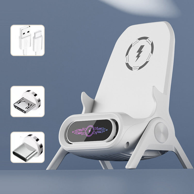 The Chair Stand: Innovative 15W Wireless Fast Charger & Ergonomic Phone Holder