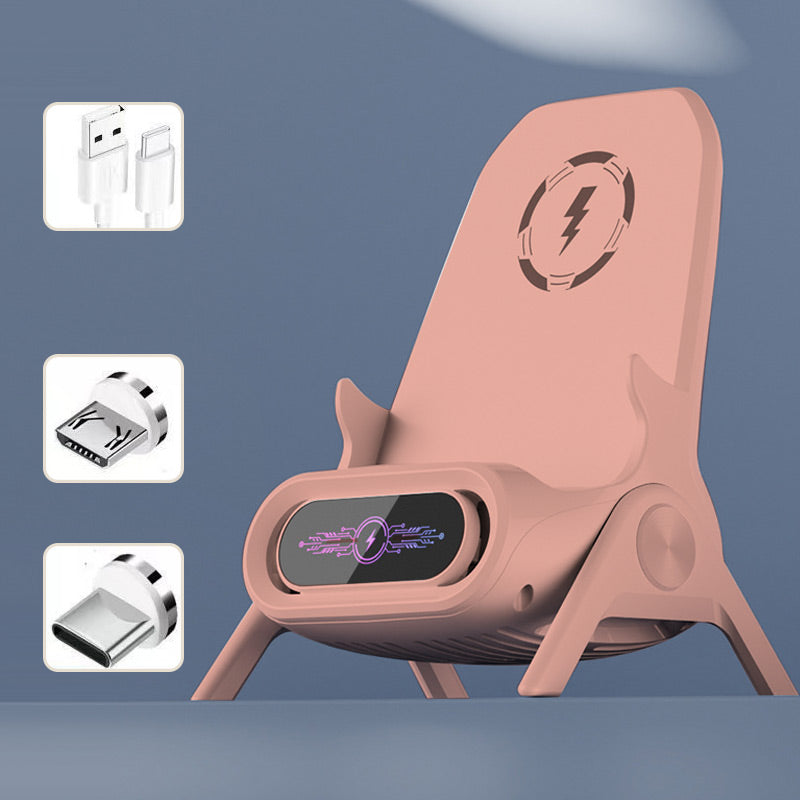 The Chair Stand: Innovative 15W Wireless Fast Charger & Ergonomic Phone Holder